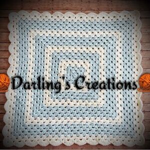 Beautiful crochet baby blanket